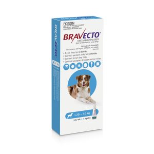 Bravecto Spot On Dog 20 40kg (blue)